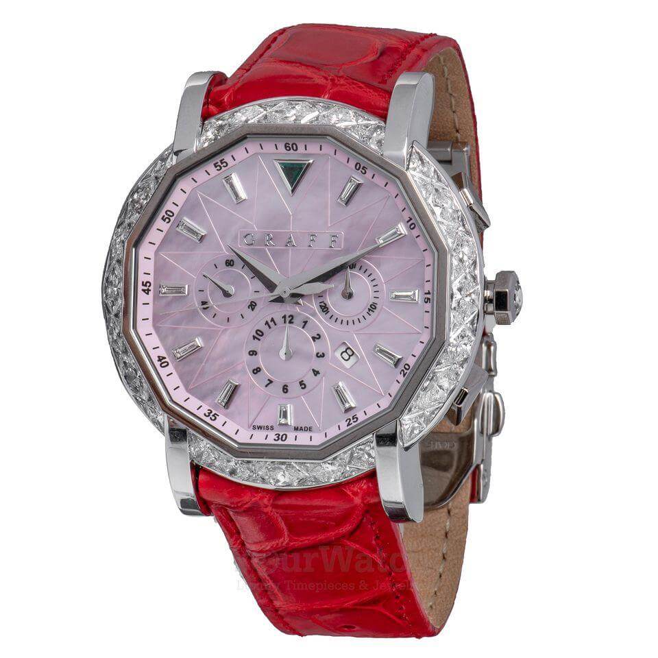 Graff Ladies' White Gold 42mm Diamond Case Watch CG42WGDMPPL