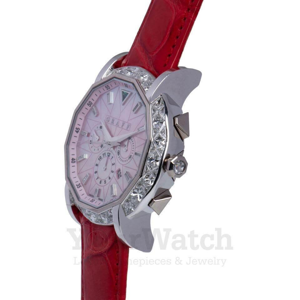 Graff Ladies' White Gold 42mm Diamond Case Watch CG42WGDMPPL