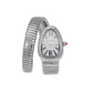 Bulgari Serpenti Tubogas Watch 101816 in Steel with White Dial and Stainless Steel Strap