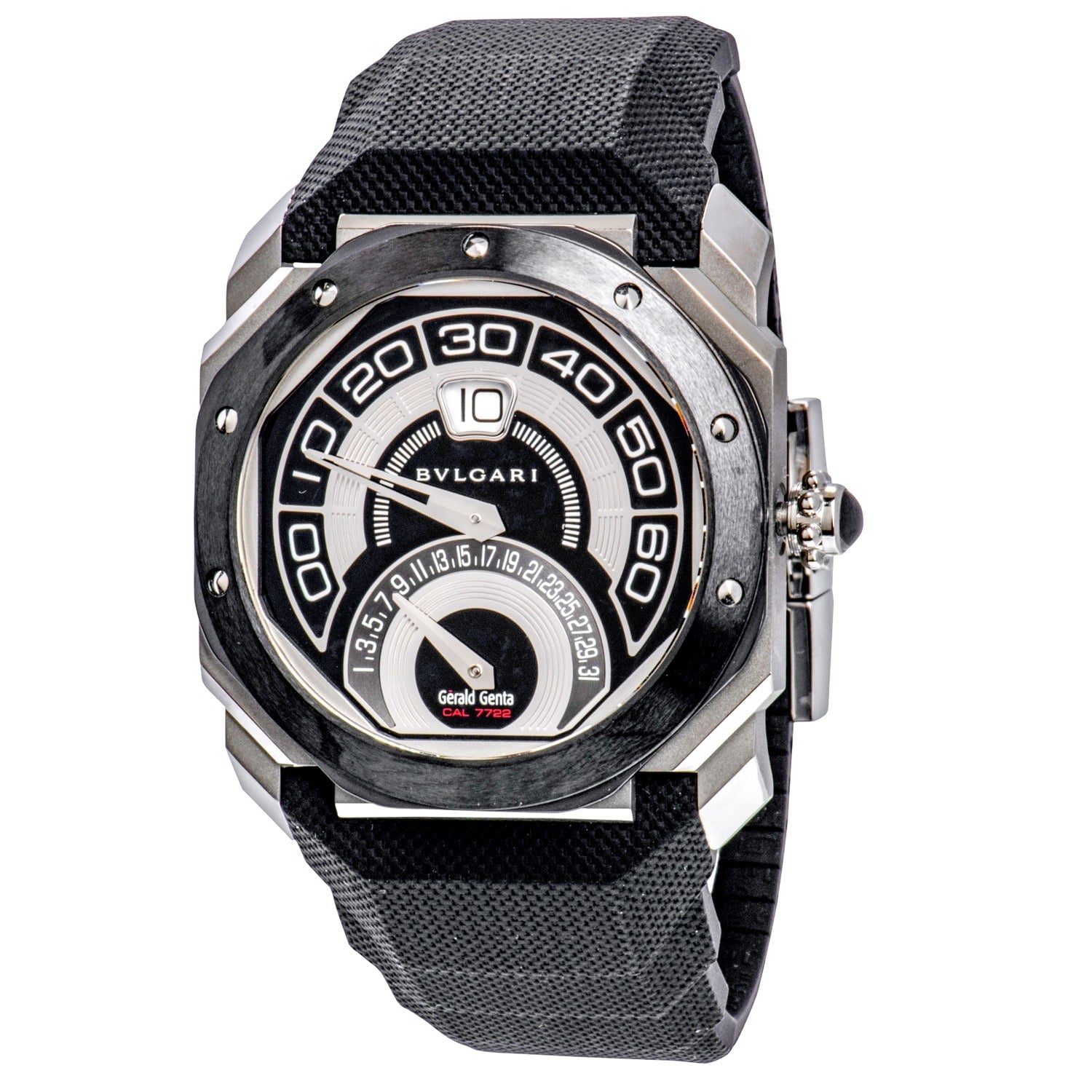 Bvlgari mens watch hot sale rubber strap