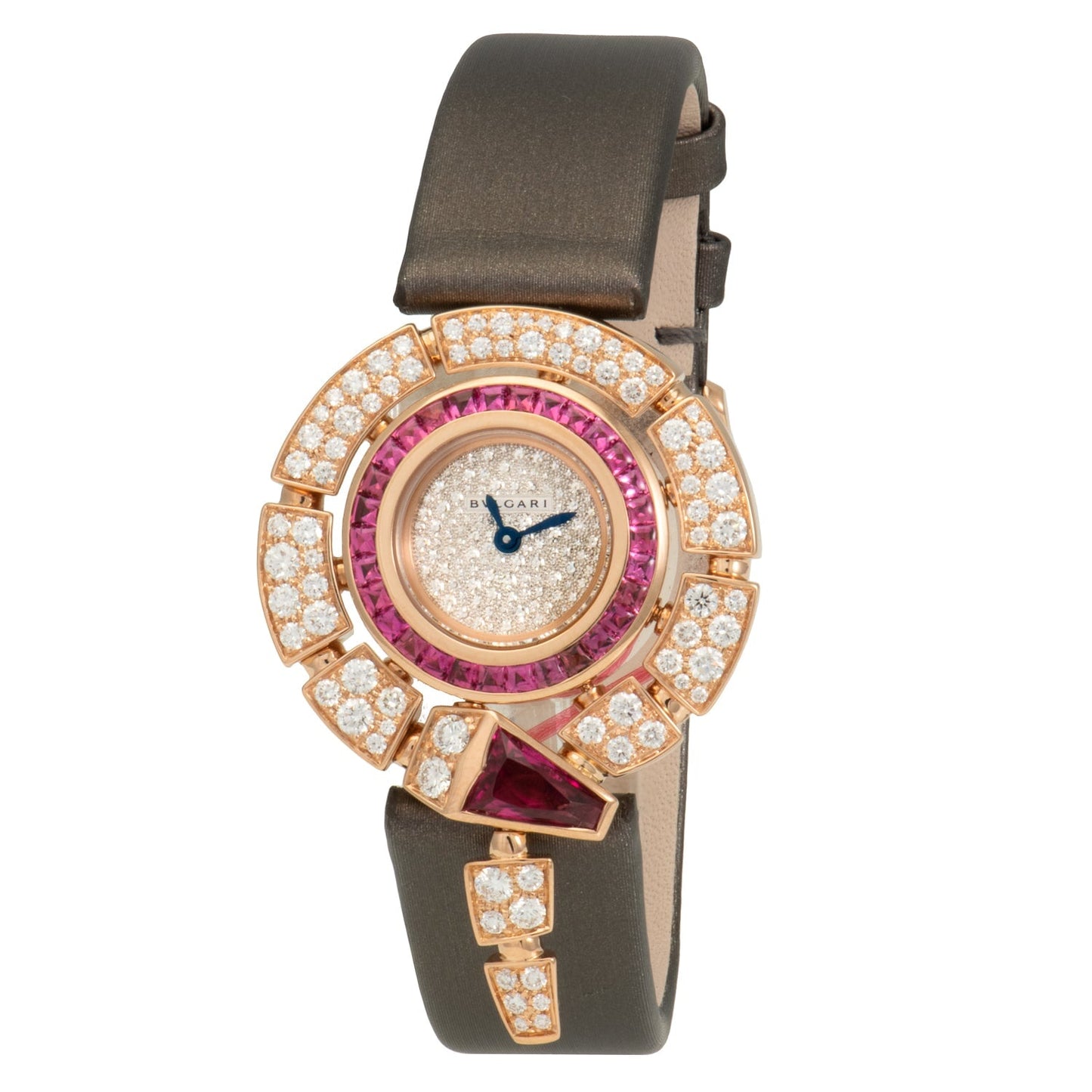 Bvlgari Serpenti Incantati 30mm Rose Gold Watch With Snow-Pavé Diamonds 102537