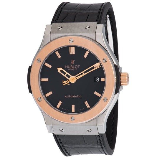 Hublot Classic Fusion Titanium Rose Gold Bezel Automatic Men's Watch 511.NO.1180.LR