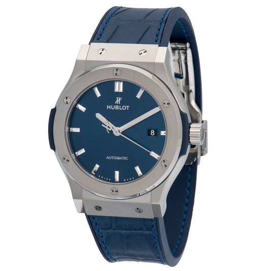 Hublot Classic Fusion Automatic Blue Dial 42mm Men's Watch 542.NX.7170.LR