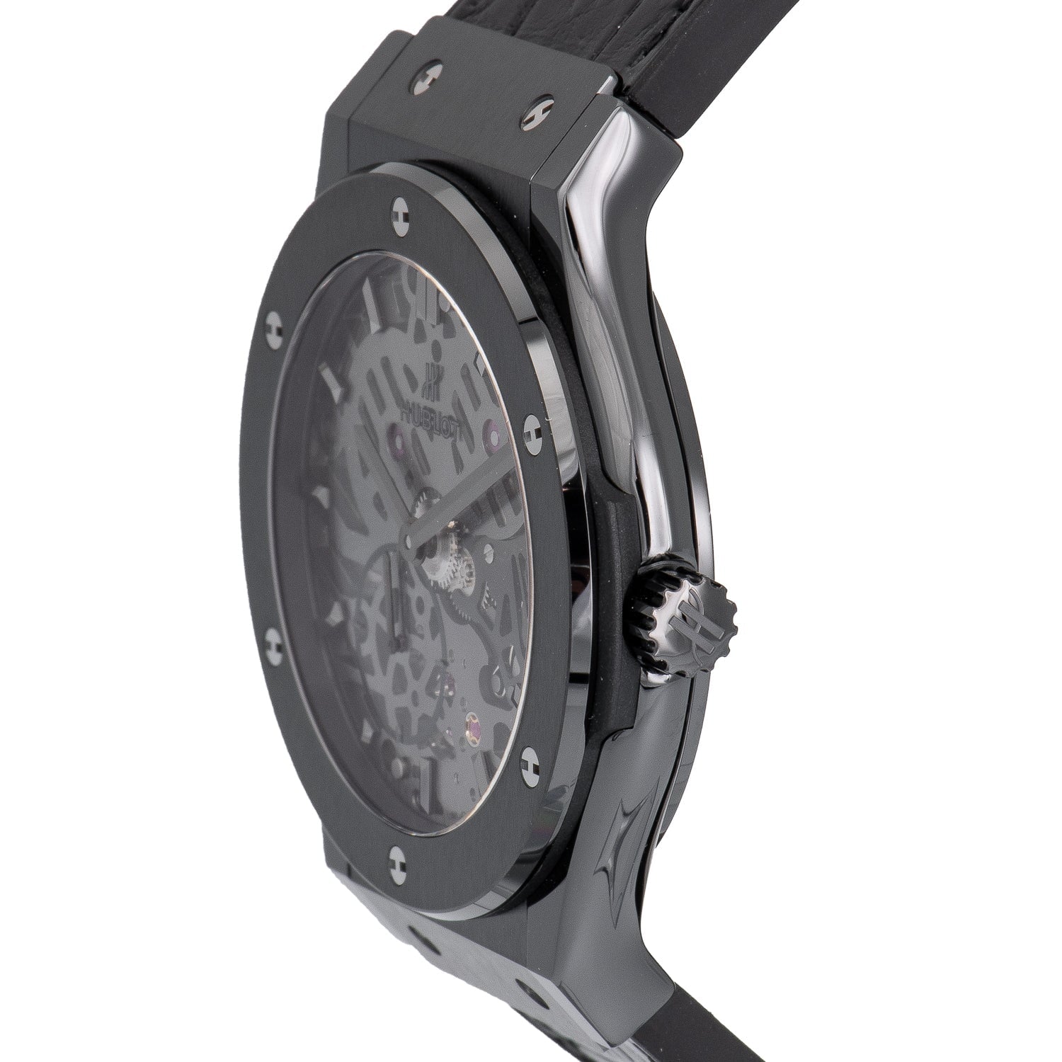 Hublot ultra thin on sale skeleton all black