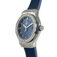 Classic Fusion Titanium Quartz Diamond Blue Dial Ladies Watch 581.NX.7170.RX.1104