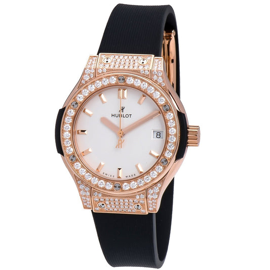 Hublot Classic Fusion 33mm Ladies' Watch with Diamonds 581.OX.2611.RX.1704