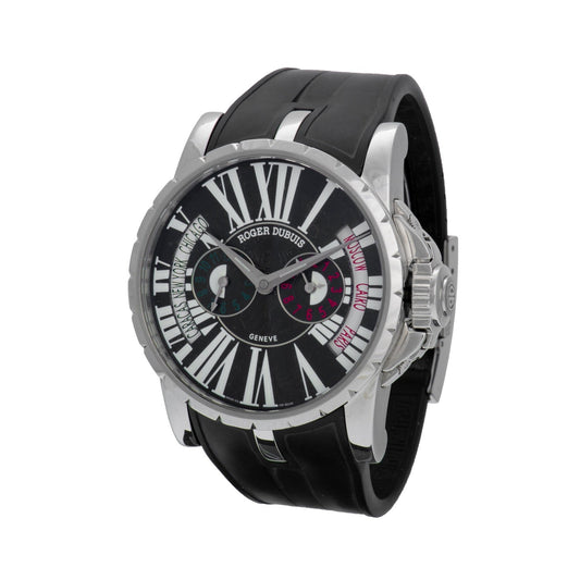 Roger Dubuis Excalibur Triple Time Zone World Time Watch EX45.1448.9.3.7ATT.2
