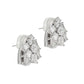 Graff emerald cut and round diamond earrings in platinum and white gold showcasing 4.64cts fine white VS+ diamonds.