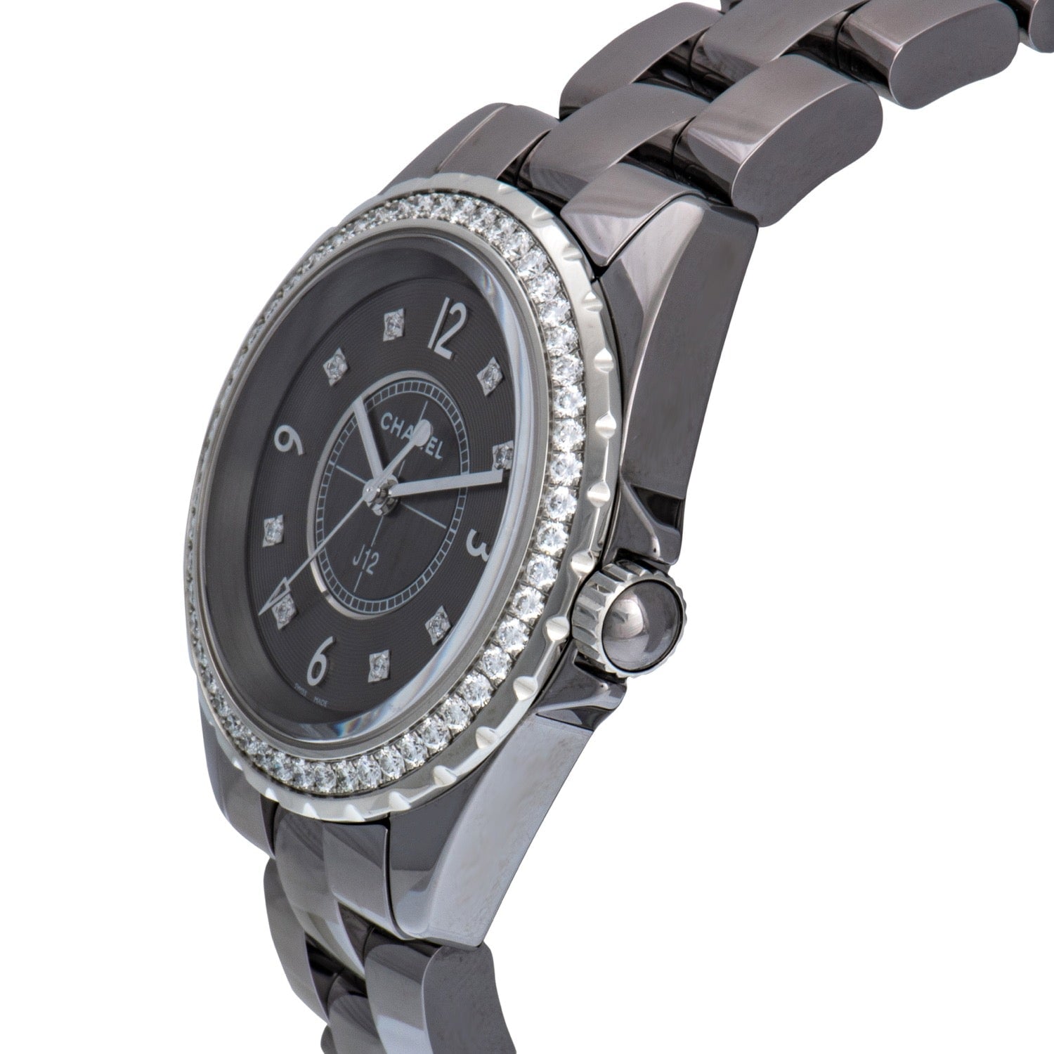 Chanel+J12+WDiamond+Ladies+Watch+-+White for sale online
