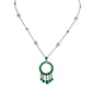 Graff White Gold And Pearshape Emerald Gypsy Necklace