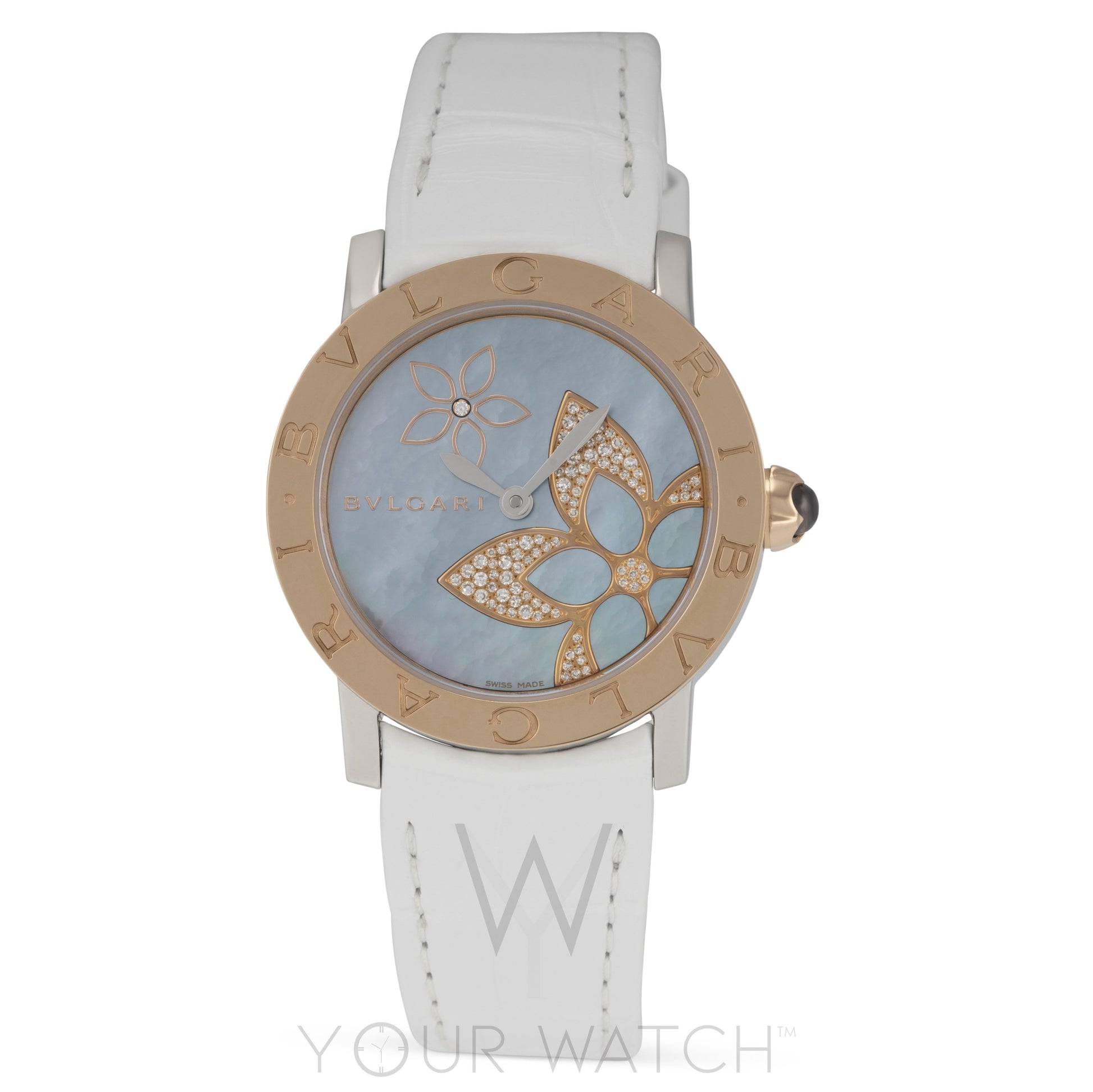 Bvlgari Blue Mother Of Pearl Dial Automatic Ladies Watch 101896