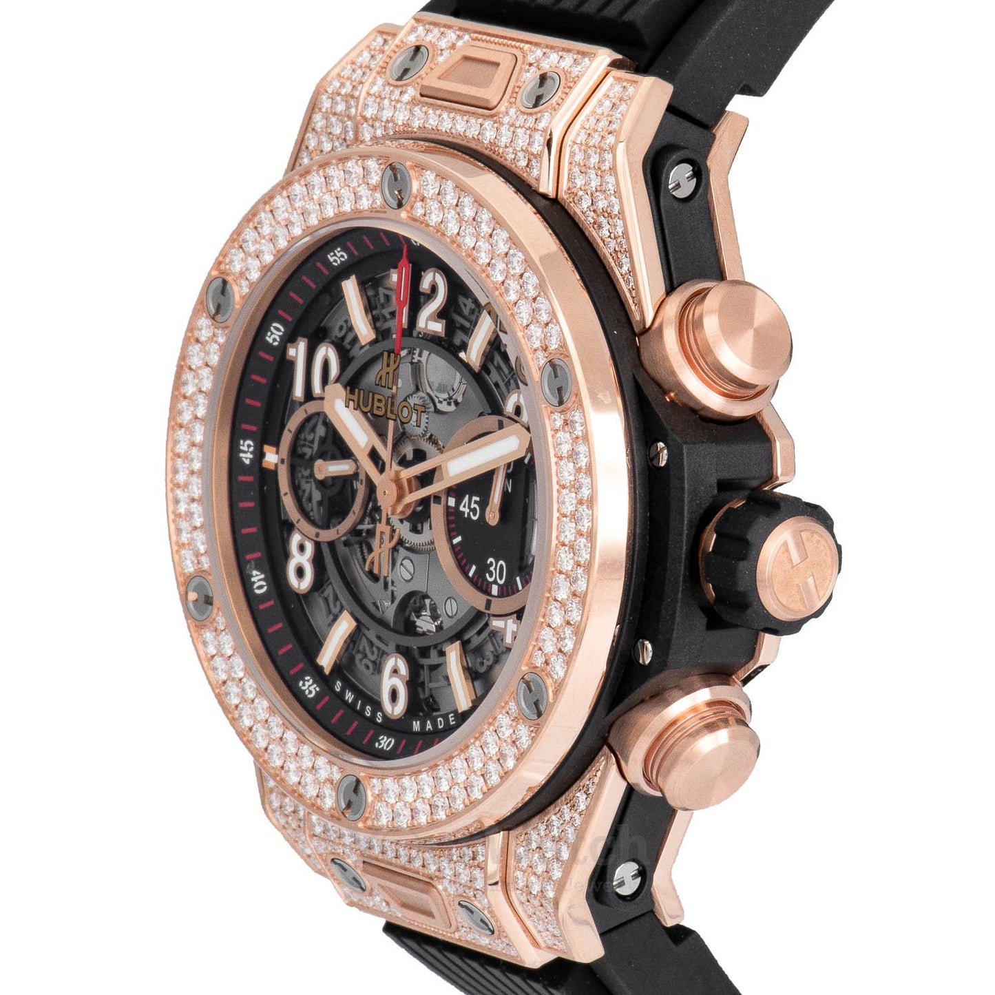 Hublot Big Bang Unico Chronograph Diamond Case 45mm Men's Watch 411.OX.1180.RX.1704