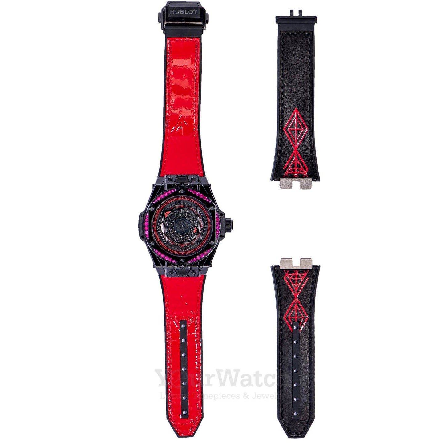 Hublot Big Bang Sang Bleu All Black Red 39mm Ladies's Watch 465.CS.1119.VR.1202.MXM18 