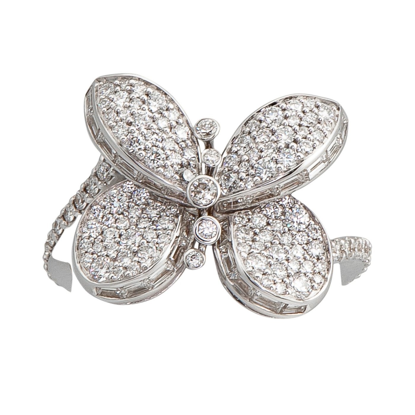 Graff Butterfly Ring with Pave Diamonds RGR559