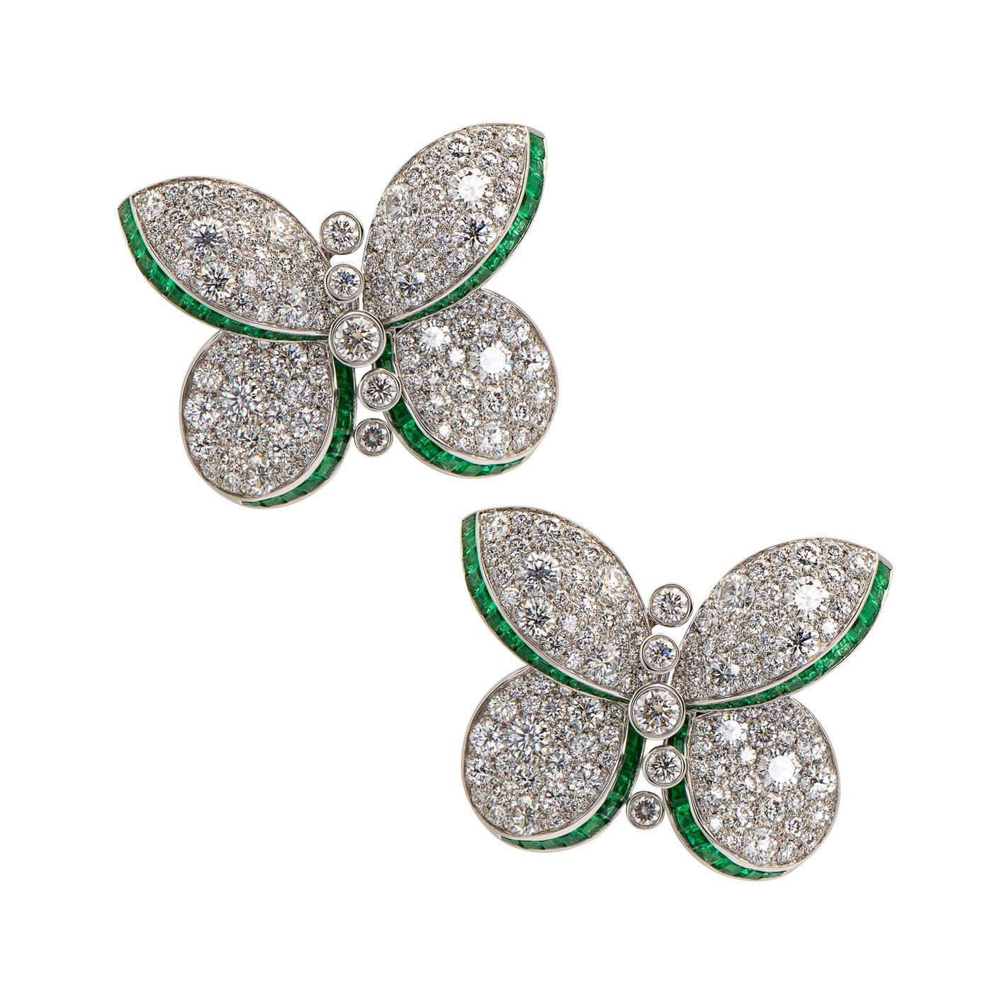 Graff-Butterfly-Diamond-and-Emerald-Stud-Earrings-RGE1259