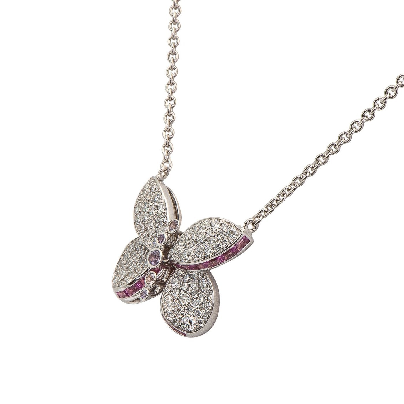 Baby Princess Butterfly Pendant with Diamonds and Sapphires RGP570