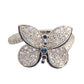 Graff Baby Princess Butterfly Ring With Diamonds and Light Blue Sapphires RGR571
