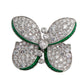 Graff Princess Butterfly Ring with Emeralds And Diamonds RGR568