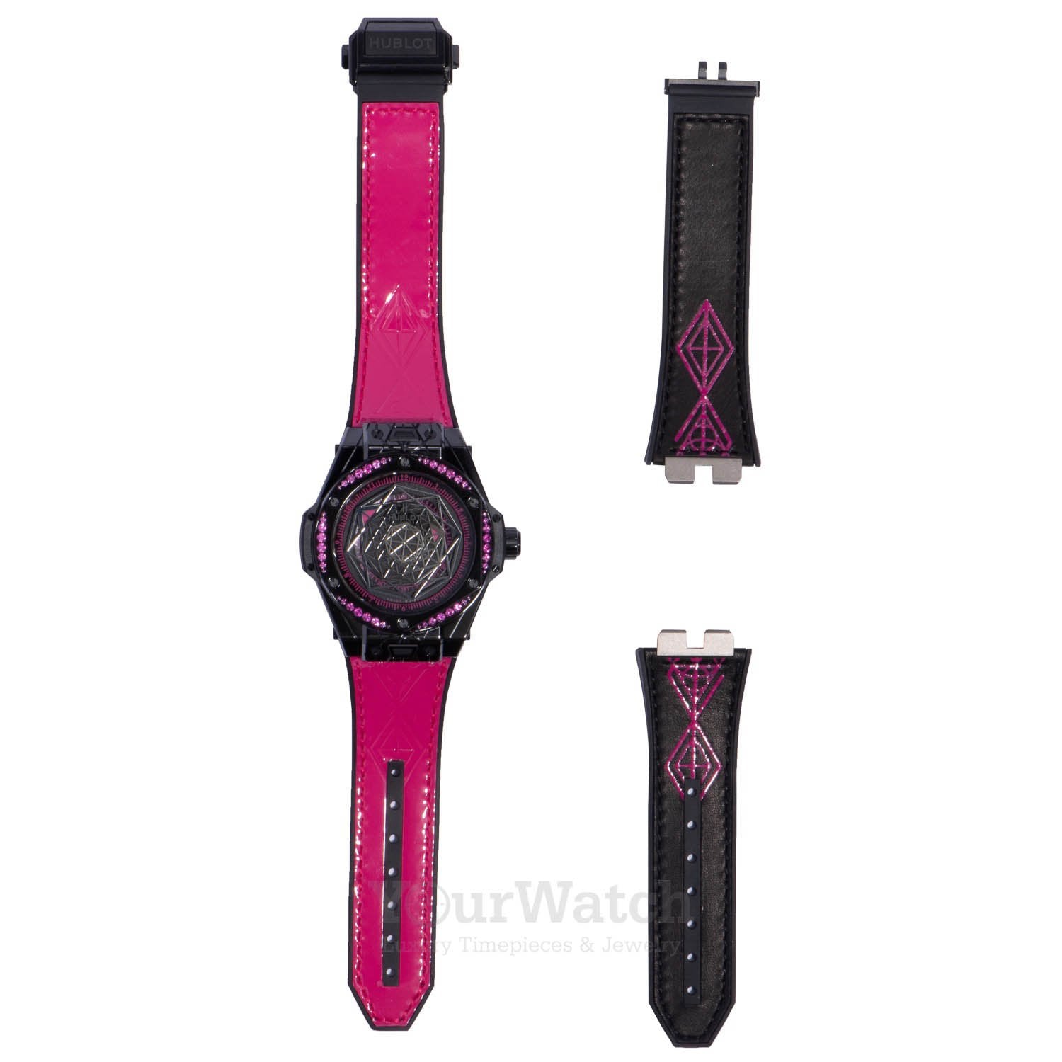 Big Bang Sang Bleu All Black Pink 39mm Watch 465CS1119VR1233MXM18