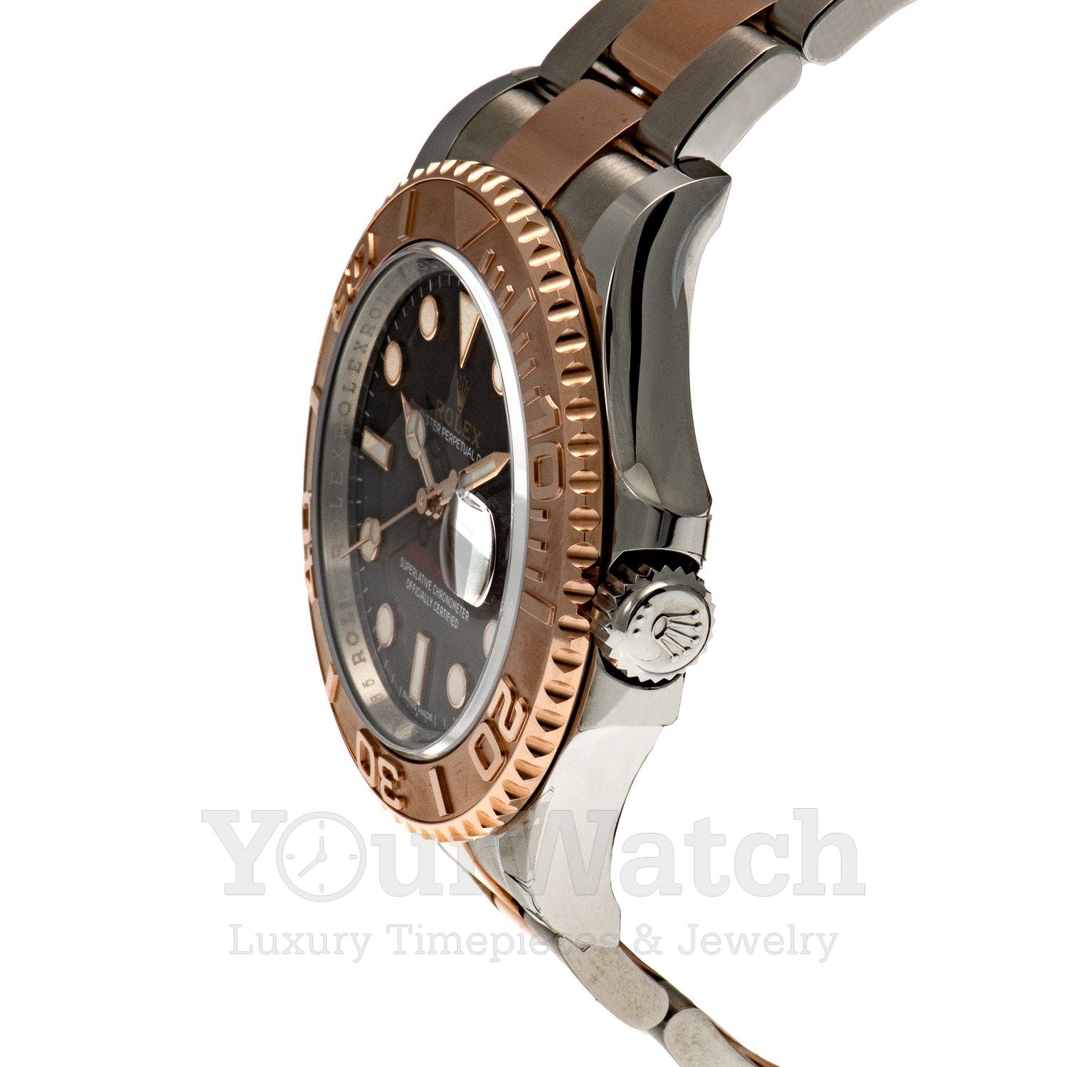 Rolex M116621-0001 Date Yacht Master Everose Gold Two Tone Bracelet 40mm Mens Watch