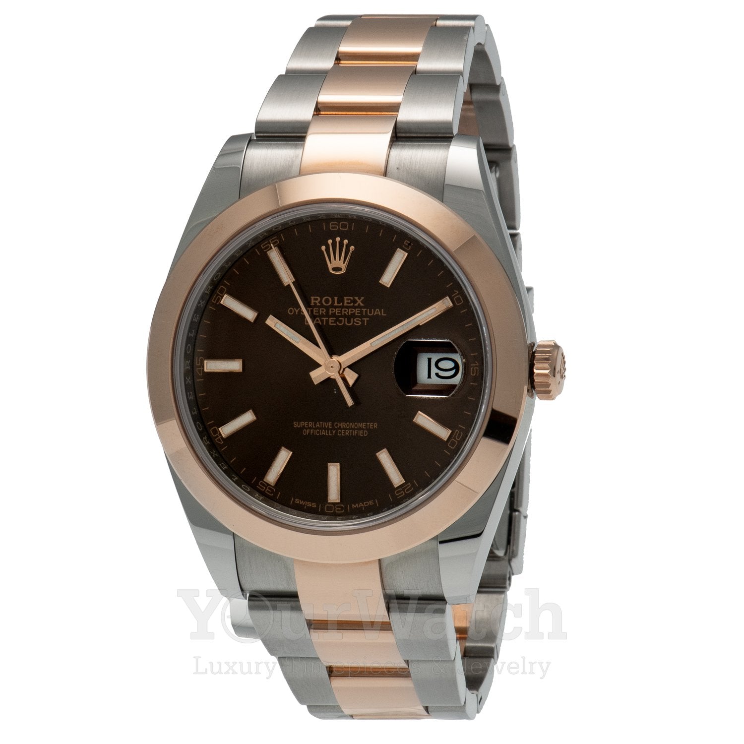 Rolex 126301 Datejust Everose Gold Two Tone Bracelet 41mm Mens Watch