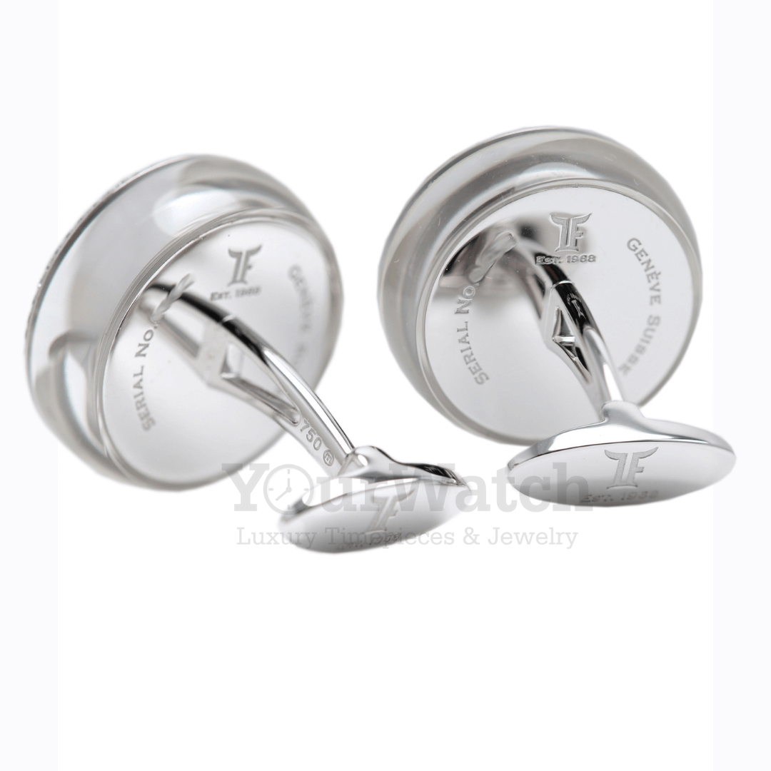 Monogram Cufflinks - Luxury S00 Silver